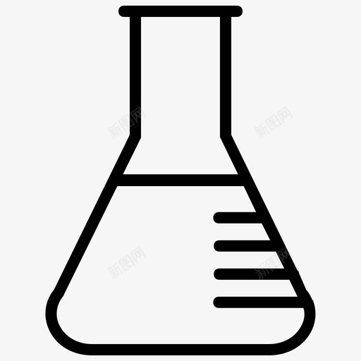 锥形烧瓶瓶子化学图标svg_新图网 https://ixintu.com 化学 实验室 烧瓶 玻璃 瓶子 科学 试管 锥形