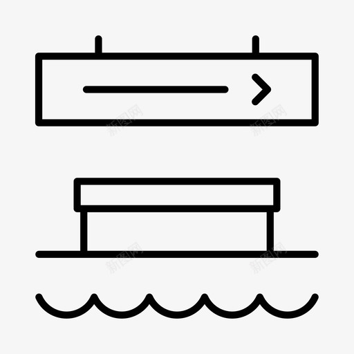 水上中心水上运动游泳池图标svg_新图网 https://ixintu.com 夏季 水上中心 水上运动 游泳池