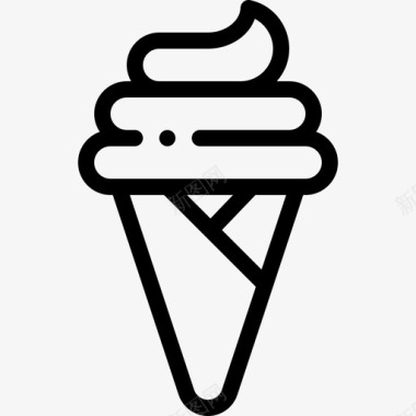 冰淇淋食品配送17直式图标图标