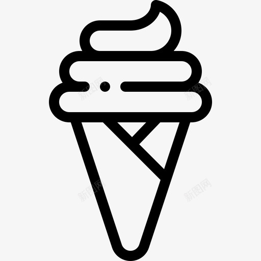 冰淇淋食品配送17直式图标svg_新图网 https://ixintu.com 冰淇淋 直式 配送 食品