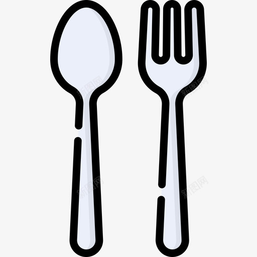 餐具家庭用品15线性颜色图标svg_新图网 https://ixintu.com 家庭用品 线性 颜色 餐具