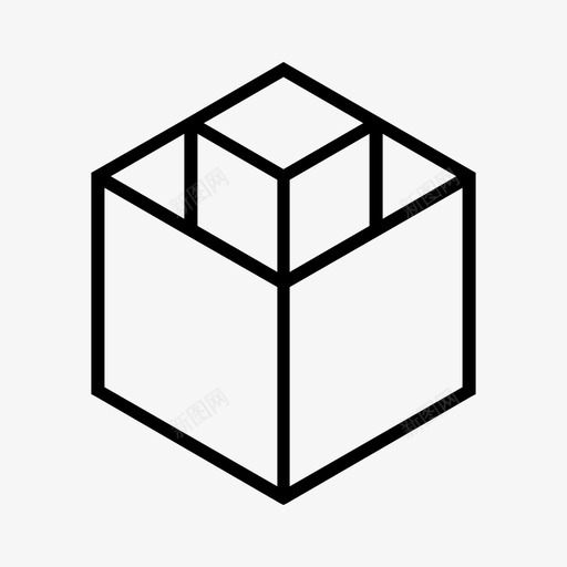 箱子纸板集装箱图标svg_新图网 https://ixintu.com 交货 包装 箱子 纸板 集装箱