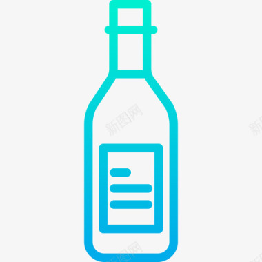 酒瓶婚礼150梯度图标图标