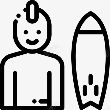 冲浪者体育化身11直线型图标图标