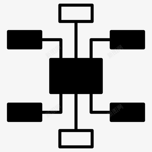 网站地图流程图层次结构图标svg_新图网 https://ixintu.com seo暗图标 层次结构 模型 流程图 网站地图