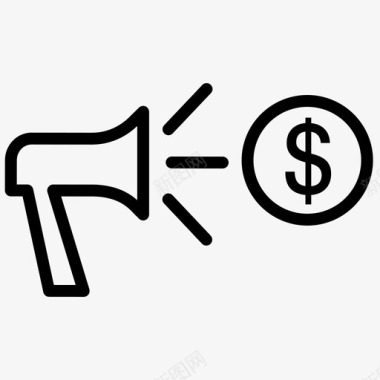 美元营销资金图标图标