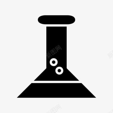 化学品锥形瓶实验室图标图标