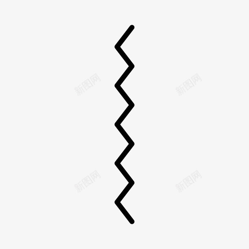 曲折线条图案图标svg_新图网 https://ixintu.com 图案 形状 曲折 线条 缝合