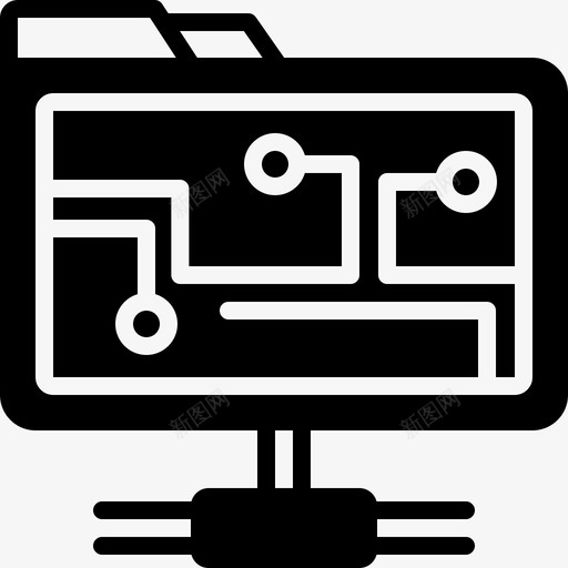 网络文件夹连接internet图标svg_新图网 https://ixintu.com internet 文件夹 网络 连接