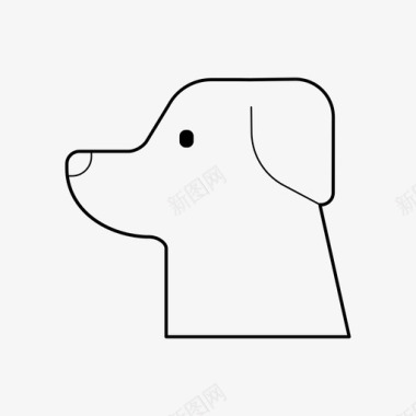 拉布拉多品种狗图标图标