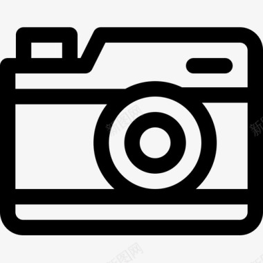 摄像机媒体技术23线性图标图标