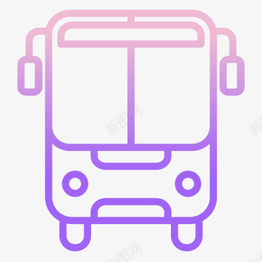 公共汽车交通135轮廓坡度图标图标