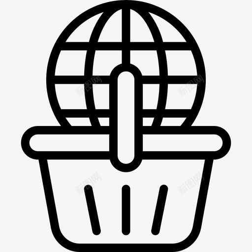 网上购物电子商务109线性图标svg_新图网 https://ixintu.com 电子商务109 线性 网上购物