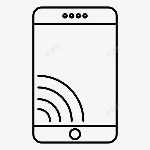 信号电话连接网络图标svg_新图网 https://ixintu.com 信号 办公 电话 线路 网络 连接