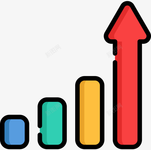 成长动力22线条颜色图标svg_新图网 https://ixintu.com 动力 成长 线条 颜色
