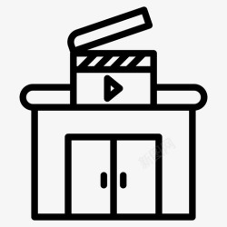 电影工作室电影制作工作室电影制作电影工作室图标高清图片