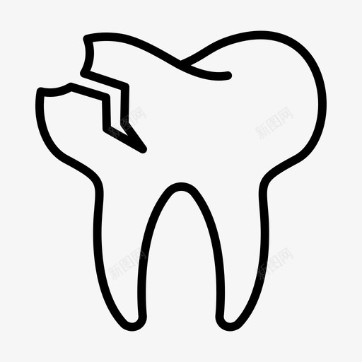 坏了牙齿牙医图标svg_新图网 https://ixintu.com 坏了 牙医 牙齿