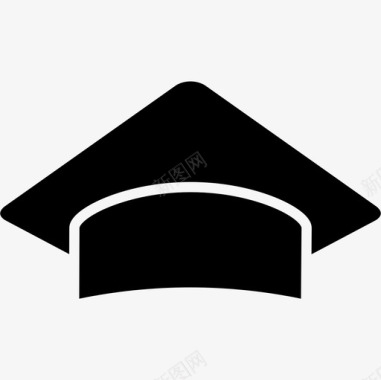 毕业帽学历198字形图标图标