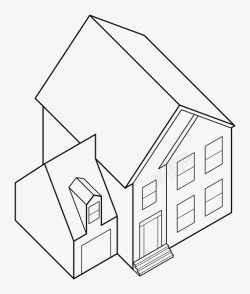 山背景墙小屋住宅家庭图标高清图片