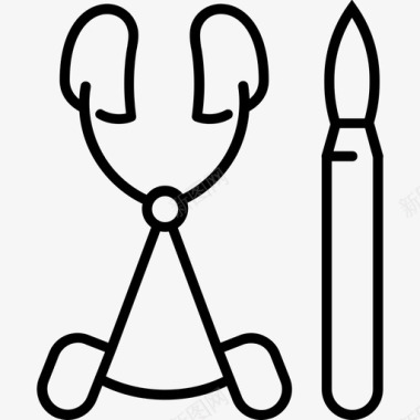 工具夹子镊子图标图标