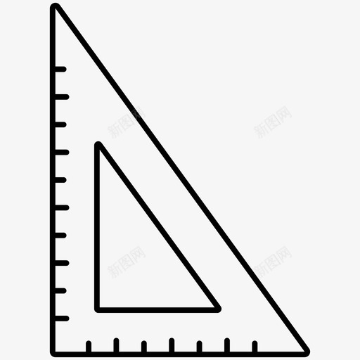 量角器教育几何图标svg_新图网 https://ixintu.com 几何 图标 教育 数学 正方形 测量 设置 量角器