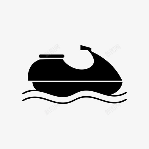摩托艇海上水上滑板车图标svg_新图网 https://ixintu.com 摩托艇 水上 海上 滑板车 竞赛 船艇 运动 运输