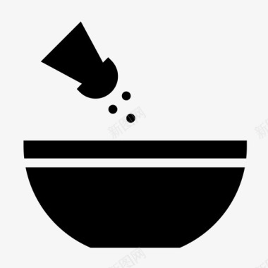 摇碗器食物混合图标图标
