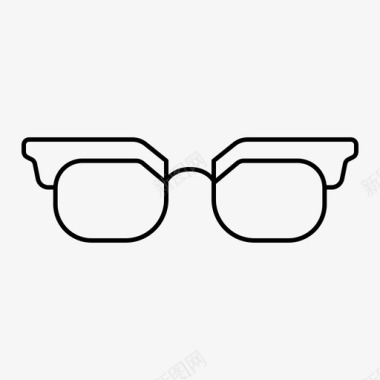 眼镜时尚光学图标图标