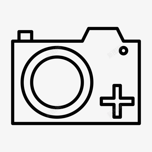 相机添加拍摄图像添加图标svg_新图网 https://ixintu.com 假日 图像添加 拍摄 照片 相机添加 肖像