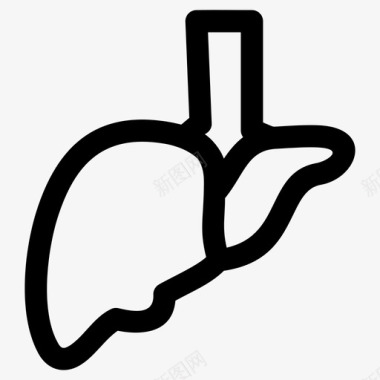 肝脏身体健康图标图标