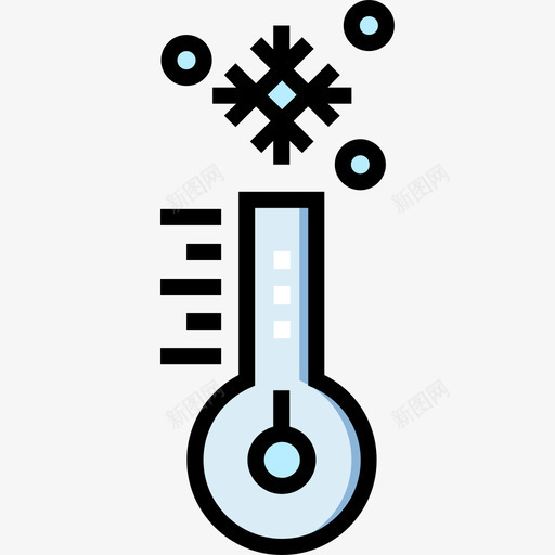 寒冷天气193线性颜色图标svg_新图网 https://ixintu.com 天气 寒冷 线性 颜色