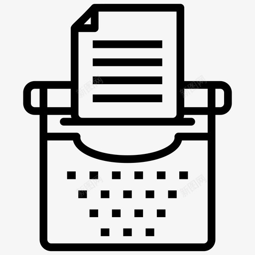 打字机办公材料速记器图标svg_新图网 https://ixintu.com 办公 向量 图标 工具 打字 打字机 材料 正义 法律 速记