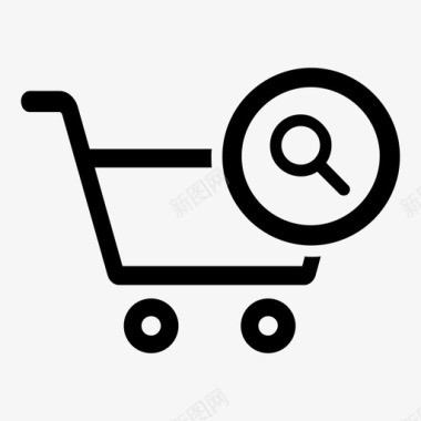 购物车搜索电子商务网上商店图标图标