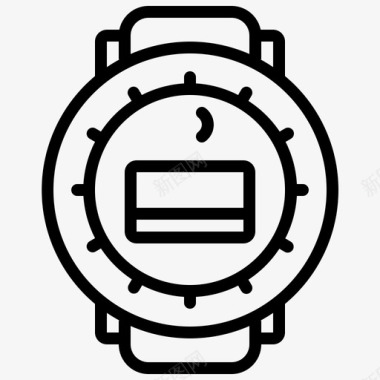 手表电子商务图标图标
