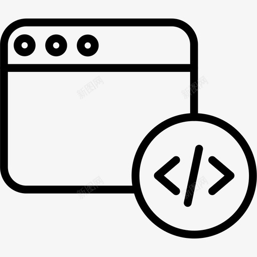 网络编程windows应用程序大纲图标svg_新图网 https://ixintu.com windows应用程序 大纲 网络编程