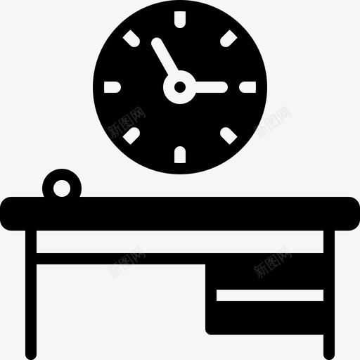 办公室时钟倒计时提醒图标svg_新图网 https://ixintu.com 倒计时 办公室时钟 提醒 时间正在运行 时间表