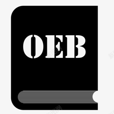 oeb文件电子书文件格式图标图标