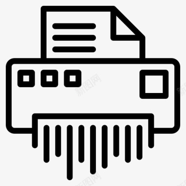碎纸机破坏者材料图标图标