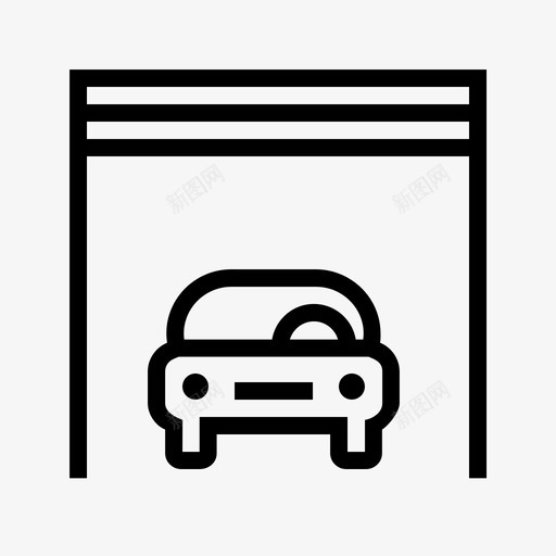 公寓物品汽车图标svg_新图网 https://ixintu.com 住户 公寓 汽车 物品