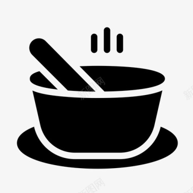 汤碗烹饪厨房图标图标