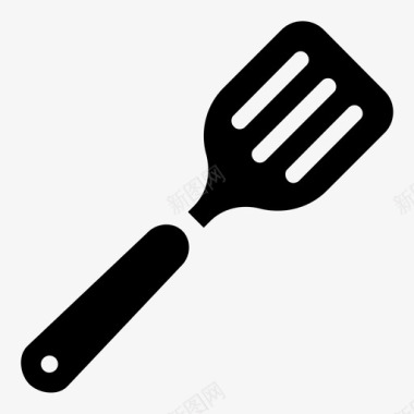 开槽匙烹饪厨房工具图标图标