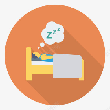 睡眠健康与健身1循环图标图标