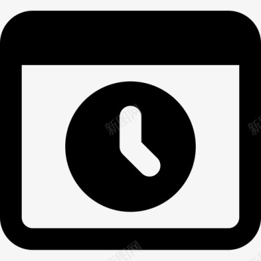 浏览器日期和时间7已填充图标图标