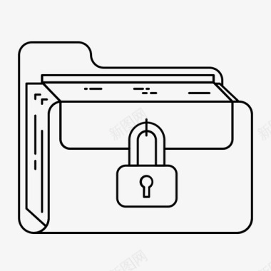 锁定文件夹文档文件图标图标
