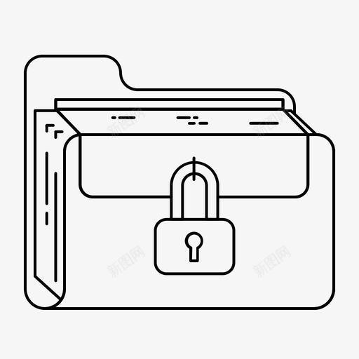 锁定文件夹文档文件图标svg_新图网 https://ixintu.com 安全 文件 文件夹 文档 锁定