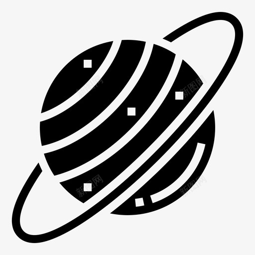 土星轨道行星图标svg_新图网 https://ixintu.com 土星 太空 恒星 行星 轨道 雕文