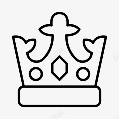 皇冠配件帽子图标图标