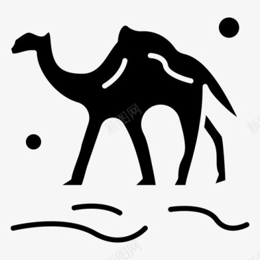 骆驼动物阿拉伯图标图标