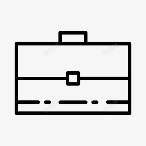 手提箱包行李箱图标svg_新图网 https://ixintu.com 办公 工作 手提箱 线路 行李箱