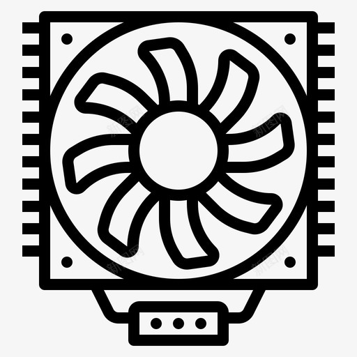 系统空气冷却图标svg_新图网 https://ixintu.com 冷却 技术 机器 硬件 空气 系统 计算机 风扇